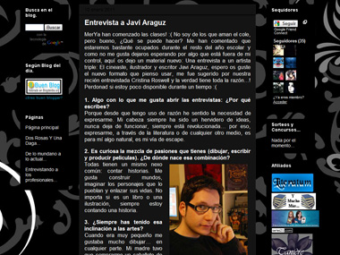 Entrevista a Javi Araguz en Tinta Nocturna